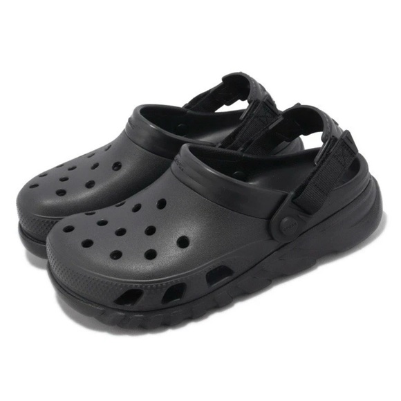Crocs Duet Max II Clog Black Adjustable Strap Lightweight M10 / W12 - Picture 1 of 12